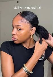 Slick Back Hairstyles for Short Natural Hair