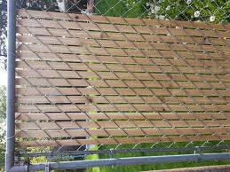Chain link fence slats do a fantastic job to secure property lines, and safely keep young children and pets within your yard. Cedar Fence Slats For Chain Link Fence Fence Slats Cedar Fence Fence Slats Chain Link Fence Fence Design