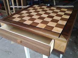 Chess boards game boards board games chess table a table chess set unique art through the ages woodworking inspiration chess sets. Chess Board And Box By Marcos Lumberjocks Com Woodworking Community