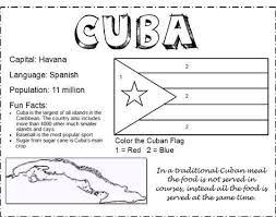 Passport To Flavor Cuba Flag Coloring Pages Cuba Cuba Facts
