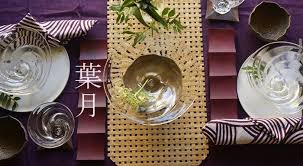 ivory夏のテーブルコーディネート末國清吉さんのガラスのお皿を使って和モダンなコーデ 食器 通販 テーブルコーディネート 和モダン
