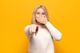 There are 730 blonde fun for sale on etsy, and they. Premium Photo Blonde Woman Laughing At You Pointing And Making Fun Of Or Mocking You