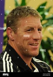 New Zealand rugby player Brad Thorn listens to a question during a press  conference in Auckland, New Zealand, Monday Oct 17, 2011. New Zealand will  play France in the Rugby World Cup