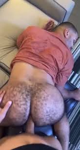 Massive Beefy Hairy Men in Interracial Bareback Fuck