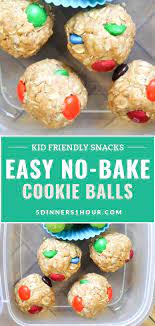 Easy No Bake Cookie Balls Snacks Recipe Kid Friendly Easy Healthy Recipes Meals For Families Easy No Bake Cookies Easy Meals For Kids Picky Eater Recipes