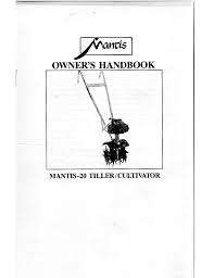 Mantis tiller model 7222/sv4 parts. Mantis Mantis 20 User Manual Manualzz