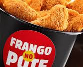 Imagem De Frango No Pote Logo With A Delivery Person And A Chatbot Interface