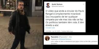 De modo a poder acompanhar melhor o trabalho de andré ventura, dina adaptou a sua rotina diária. Andre Ventura Diz Que O Video Onde Paulo Rangel Aparece Visivelmente Alcoolizado E Simplesmente Miseravel Ver Video Cheganos