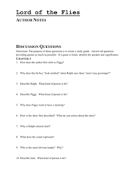 We did not find results for: Lord Of The Flies Author Notes Discussion Questions Directions The