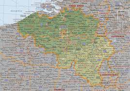 La suddivisione amministrativa della francia. Belgio Carta Geografica Mappa Del Belgio