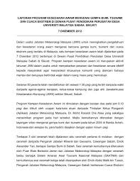 Portal jawatan kosong kerajaan membuka peluang pekerjaan di jabatan mineral dan geosains malaysia yang kini dibuka untuk semua warganegara malaysia dan kepada mereka yang berminat serta berkelayakan dipelawa untuk mengisi kekosongan jawatan ini seperti berikut Program Kesedaran Awam Mengenai Gempa Bumi Tsunami Dan