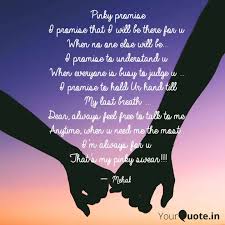 5 pinky promise famous quotes: Best Pinkypromise Quotes Status Shayari Poetry Thoughts Yourquote