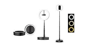 Adjustable Selfie Ring Light With Stand Foldable Led Phone Ring Light Kogan Com