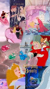 Sleeping Beauty Aurora Collage Wallpaper Cute Disney Wallpaper Wallpaper Iphone Disney Disney Fun