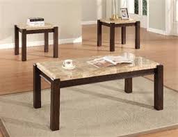 Charissa Light Brown Marble Wood Coffee Table Set Coffee Table Coffee Table Setting Marble Coffee Table Set