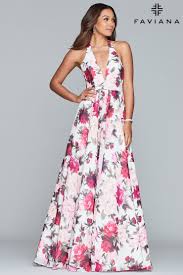 Faviana Unique Print Prom Dress