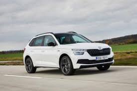 Elementy stylistyczne monte carlo (oznaczenia monte carlo, zderzaki i progi z elementami w kolorze czarnym, oznaczenia na klapie bagażnika w. Skoda Monte Carlo Versionen Fur Kamiq Und Scala Vorgestellt Meinauto De