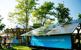 Sunpower® solar panels are thin and affix to your roof using invisimount® hardware that makes them all but invisible from ground level. Greenest County Fair On Earth Boasts Solar Powered Carousel