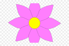 300 dpi) 5 arrangements size approx.: Purple Flower Clipart Symmetrical Flower Clip Art Pink Flowers Free Transparent Png Clipart Images Download