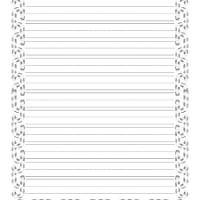 The dotted lines are more enticing to kids since this gives them the idea to trace the lines before they could write on them. Christmas Writing Paper With Decorative Borders
