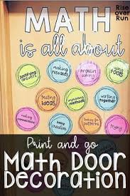 The Perfect Door Decoration Or Bulletin Board For A Math Classroom Just Print An Middle School Math Classroom High School Math Classroom Math Door Decorations