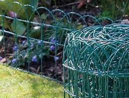 Mesh pvc coated garden fence. Unibos Garden Border Fence Green Pvc Coated Lawn Edging Wire Mesh Edge Fencing Animal Shop