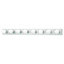 Thomas Lighting 8 Light Brushed Nickel Wall Vanity Light Sl742578 The Home Depot