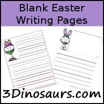 I hope you love this easter writing paper and card as much as i do. 3 Dinosaurs Easter Themed Writing Paper