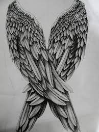 Black And White Angel Wings Tattoo Designs Angel Wings Angel Wings Drawing Wings Drawing Tattoo Designs