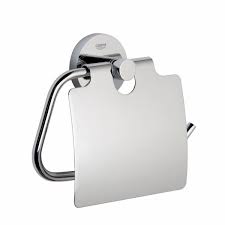 Grohe 40367000 essential paper holder polished chrome. Grohe Essentials Covered Toilet Roll Holder 40367001 Uk Bathrooms