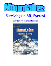 Mountains Surviving Mount Everest Journeys Worksheets Teaching Resources Tpt