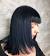 Black Blue Hair Ombre
