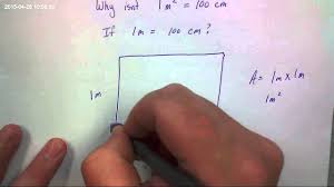 As a measure of light emitted per unit area. Why Isn T 1 Square Meter The Same As 100 Square Centimeters Youtube