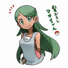 Mallow With Her Hair Down Pokemon Heroes Pokemon Pokemon Waifu