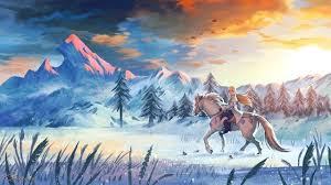 Botw Hebra Mountains By Jasqreate Zelda Zelda Art Legend Of Zelda Legend Of Zelda Breath
