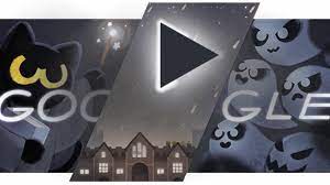 Enjoy it in my pure awesome format. Halloween Google Doodle Treats Searchers To Magic Cat Academy Game Google Doodle Halloween Halloween Doodle Doodles Games