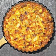 Cooked Crustless Chicken Quiche Chicken Quiche Cooked Chicken Recipes Quiche Recipes Easy