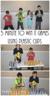 Birthday Party Games For Adults Indoor 5 Minute To Win It Games Using Plastic Cups Keeping It Simple Group Games For Kids Birthday Games For Kids Kids Party Games