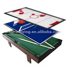 3 In 1 Multifunction Game Table Multi Function Table Game 3 In 1 Pool Table And Air Hockey Table