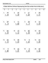 1st Grade Math Handouts Double Digit Addition Without Regrouping 1st Grade Math 1st Grade Math Worksheets Kumon Math