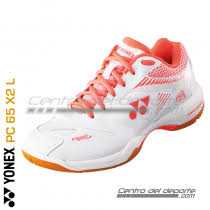 Yonex power cushion 65 z white orange. Badminton Shoes Yonex Pc 65 X2 L White