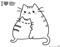 Pusheen coloring pages are not only for the adults but also for kids and almost fans of this beloved chubby gray cat. Get These Pusheen Coloring Pages And Have Fun With It Free Coloring Sheets Pusheen Coloring Pages Free Kids Coloring Pages Cat Coloring Page