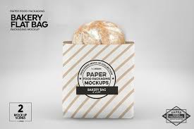 Paper Bakery Flat Bag Packaging Mockup 284098 Branding Design Bundles Bakery Bags Food Box Packaging Bag Packaging