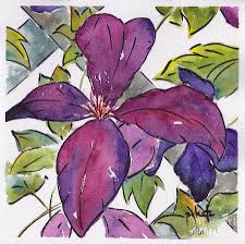 Maybe you would like to learn more about one of these? Purple Clematis Painting By Pat Katz