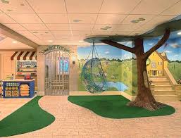 These cool finished basement ideas share a variety of exciting ways you can get the most out of your extra living space. 8 Creative Design Ideas From Outrageous Kids Playrooms Kids Basement Kids Playroom Basement Playroom Design