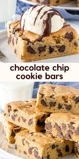 Chocolate Chip Cookie Bars Recipe Chocolate Chip Recipes Cookies Recipes Chocolate Chip Chocolate Chip Cookie Bars