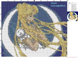 See more ideas about cross stitch, moon cross stitch, stitch. Sailor Moon With The Moon Cross Stitch Pattern Free Cross Stitch Patterns Simple Unique Alphabets Baby
