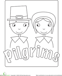 We have many to choose from cute, simple the celebration of pilgrim's thanksgiving coloring pages even more interesting colorful harvests and tasty turkey dinners. Pilgrim Worksheet Education Com