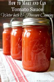 how to can tomato sauce waterbath and pressure canning