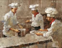 Teamwork Oil By Andre Kohn Andre Kohn Andre Kohn Art Painting